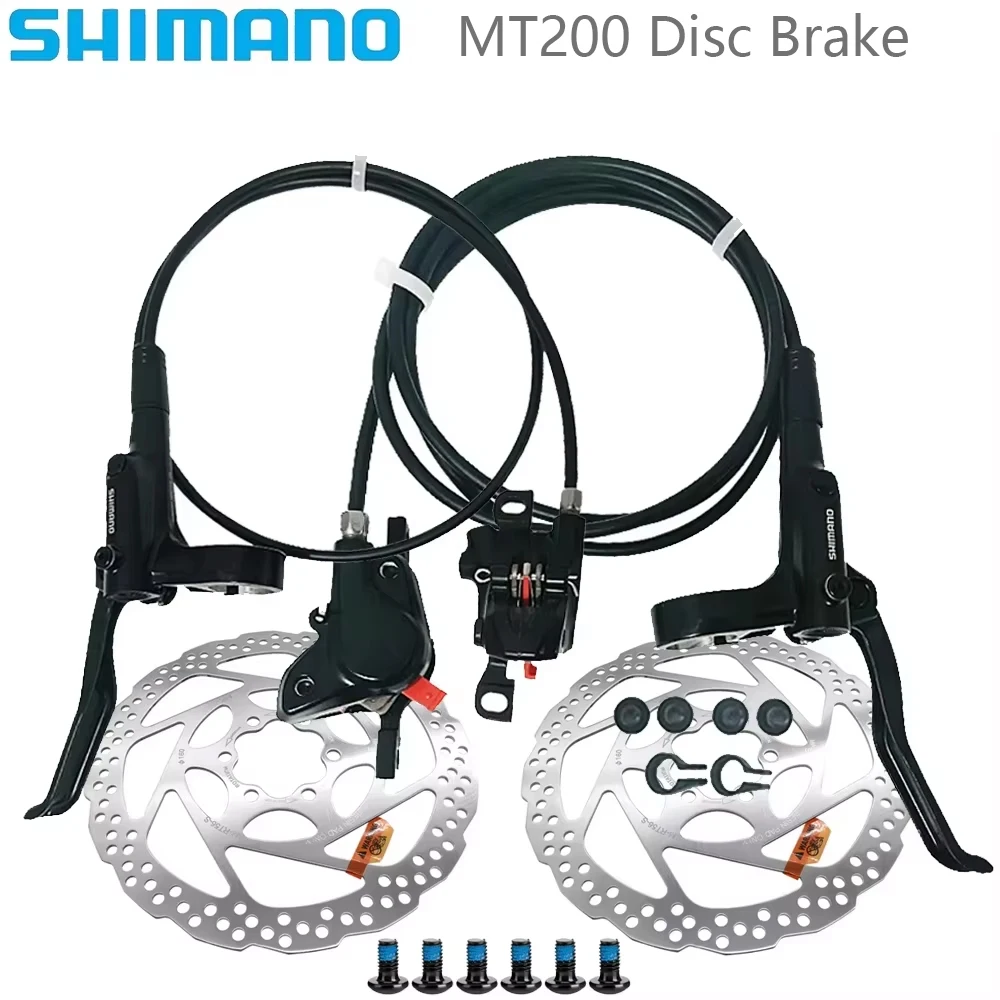 SHIMANO MT200 Bicycle Hydraulic Brake Rt56 160mm/180mm Rotors MTB Hydraulic Disc Brake Mountain Bike Parts