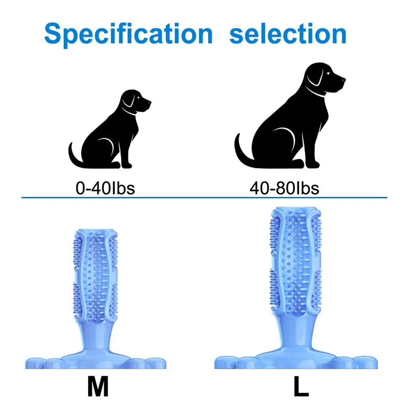Dog Teeth Grinding Toy Dog Chew Toys Puppy High Tensile Silicone Pet Molar Bromopnea Teeth Cleaning Tool Interactive Toothbrush