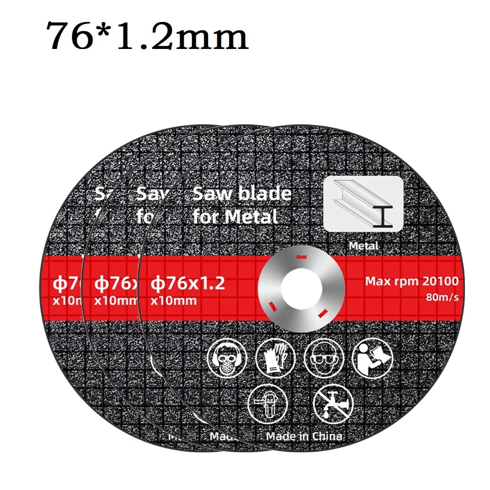 Resina rebolo para rebarbadora, perfeito para processamento de metais, tarefas, durabilidade, experiência 76mm, 3pcs