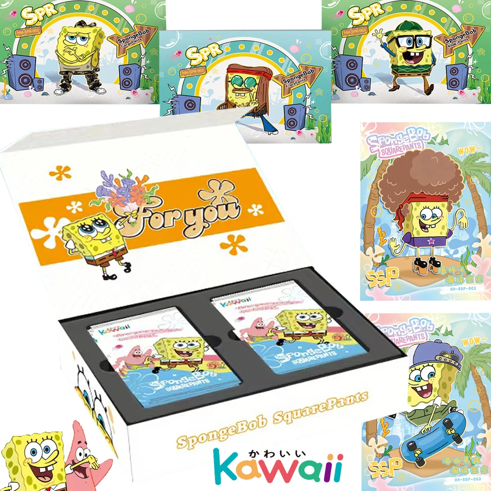 

Original SpongeBob SquarePants Cards Classic Animation Character Pairing Creative Linkage Cosplay Cards Kids Hobbies Gifts Toys