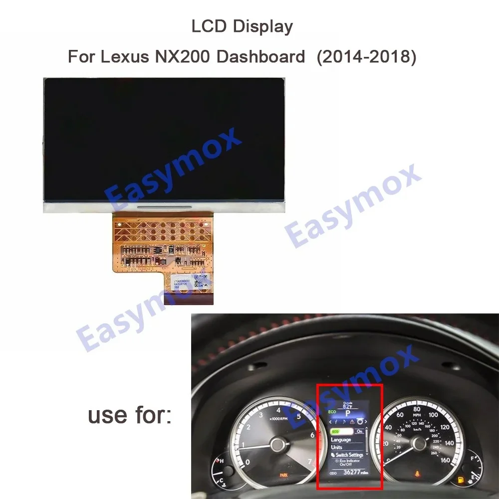 

LCD Display For Lexus NX200 LT042CA64000 Dashboard Gauge Inatrument Cluster Screen 2014 2015 2016 2017 2018 5C5920 870J