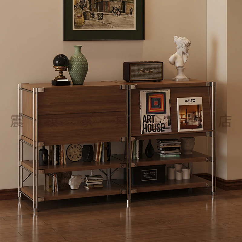 

Средневековый шкафчик от пола до потолка, шкаф для гостиной, крыльца, шкафчик для хранения на балконе, книжный шкаф, сторона спальни