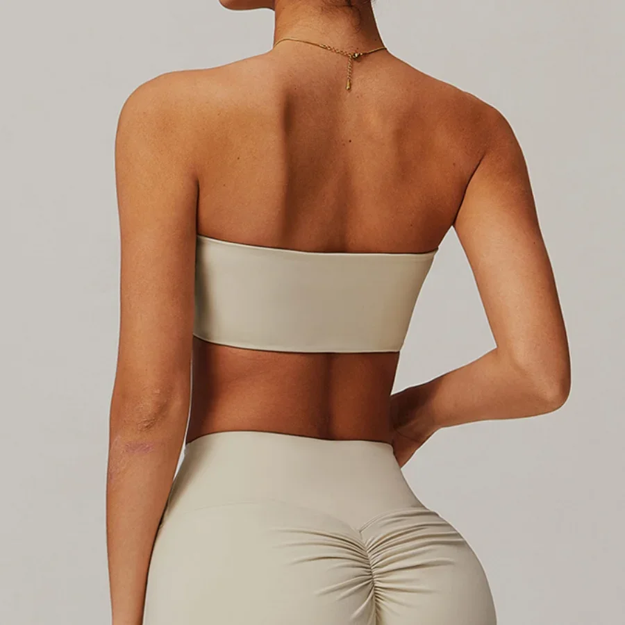 UXST حمالة اليوغا الصدرية النساء عارية الشعور الرياضة حمالات الصدر مبطن صديرية دائرية الصالة الرياضية اللياقة البدنية قمة ضيق التجفيف السريع تجريب الملابس