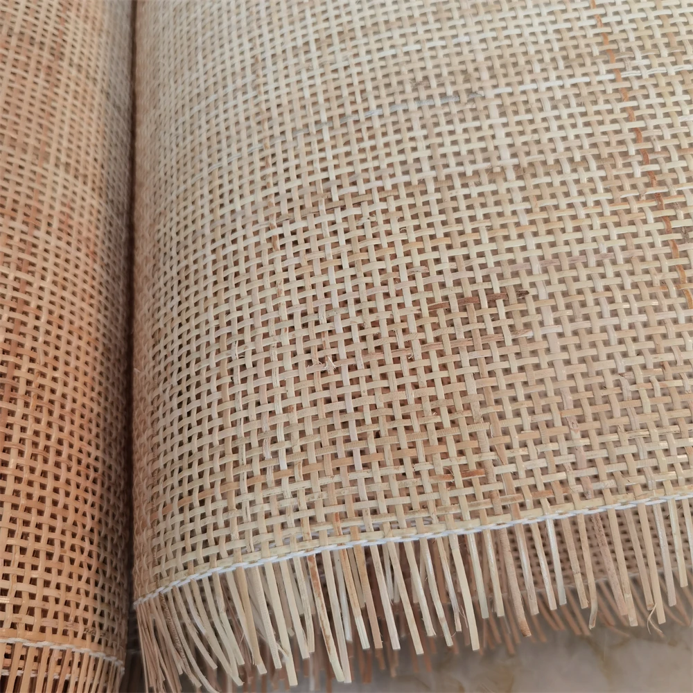 40cm/45cm X 2.5-3.5 Meters Real Indonesian Rattan Webbing Roll 2.0mm Checkered Natural Cane Wicker Furniture Repairing Material