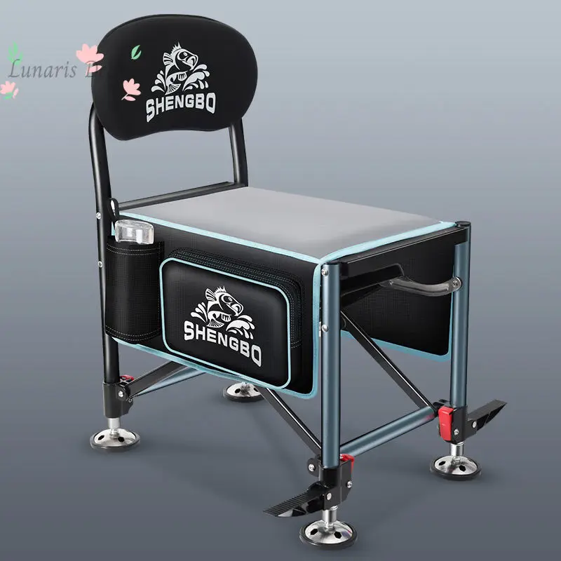 Knight Fishing Chair Thickened Ultra Light Aluminum Alloy Table Foot Fishing Chair Multifunctional Folding Small Fishing Chair
