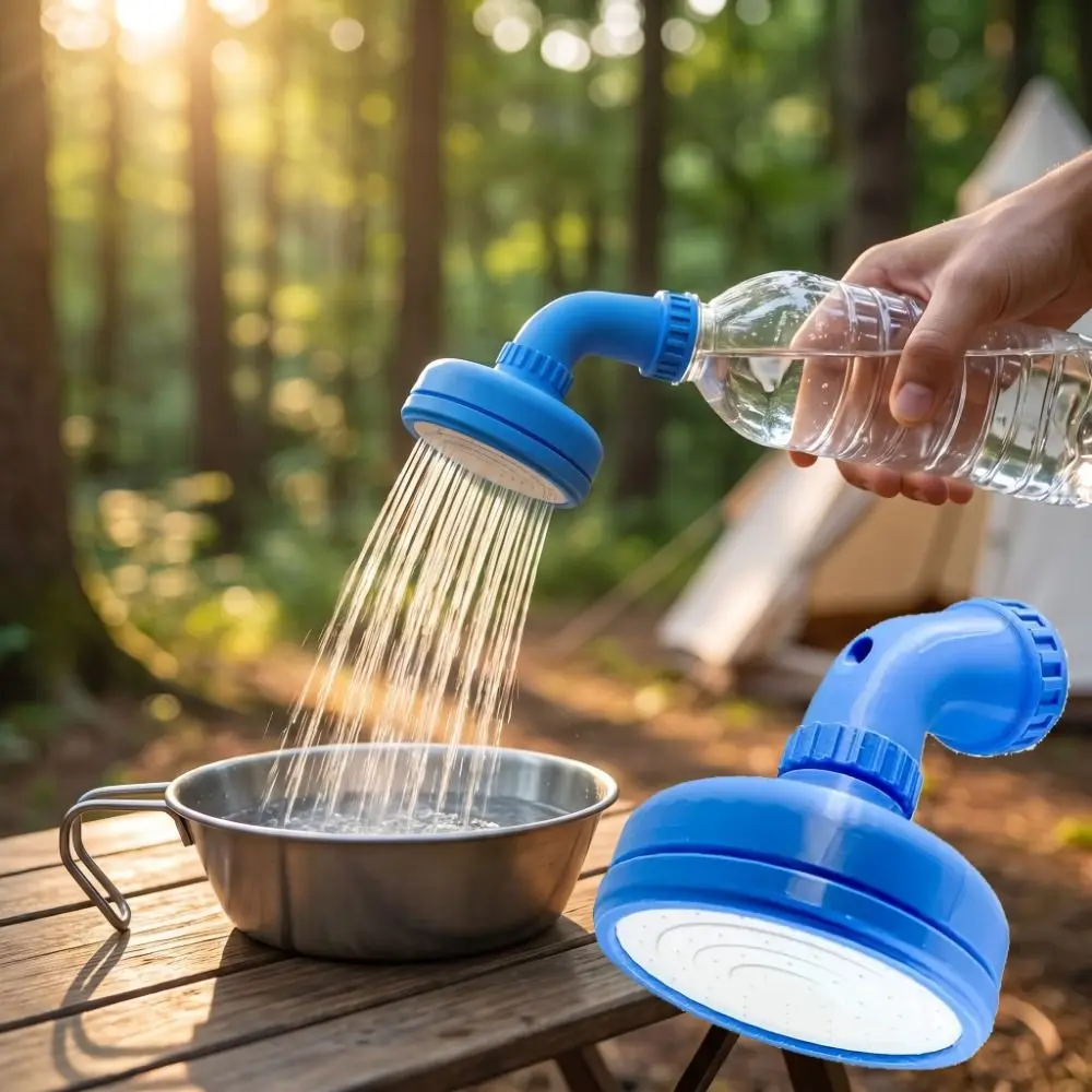 Universal 3D Printed Bottle Cap Sprinkler Portable Handheld Waterer Replacement Convenient Multipurpose DIY Watering Can Hiking