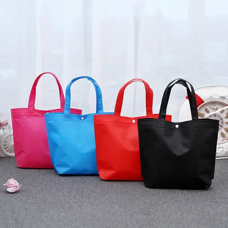 Folding Tote Shopping Bag Women Men Casual Eco Reusable Shopping Pouch Case Travel Solid Handbag shopper bags