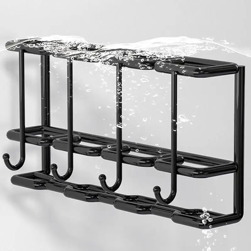 منظم المظلة للجدار 4-فتحة الحائط مظلة معدنية تخزين حامل اللوازم المنزلية توفير المساحة المنظم المنزل
