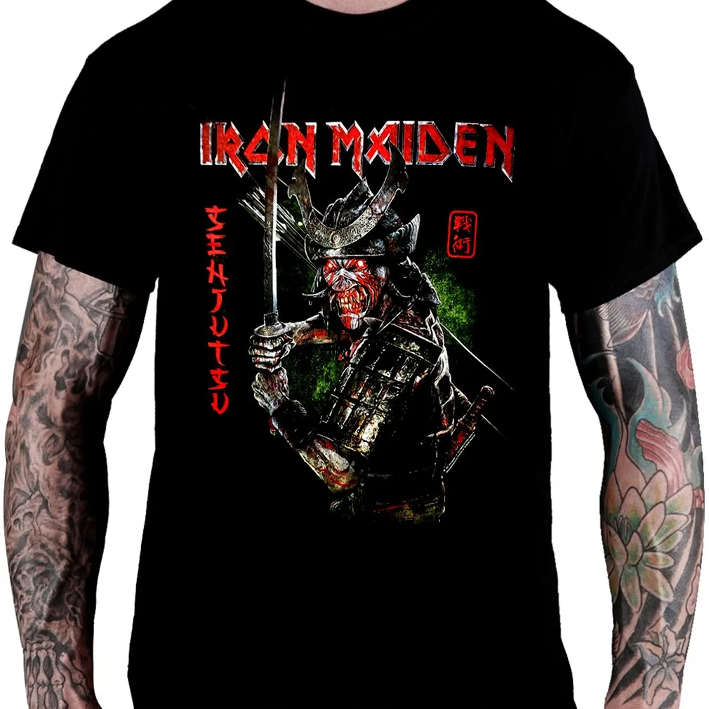 

Iron Maiden Senjutsu T-Shirt Men Women Short Sleeve Metal Rock Band Sports Tops Luxury Brand T-shirt Men Clothing Oversize Tees