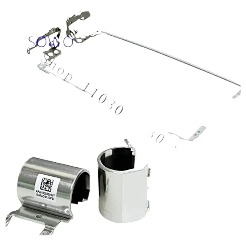 

WYORESY LCD Screen Hinges & Silver Cover for HP 15-BS 15T-BS 15-BW 15Z-BW 250 G6 255 G6 @