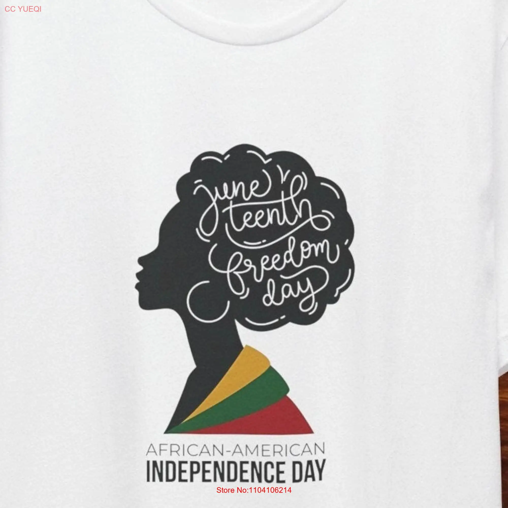 Black American Independence Day Juneteenth 1865 T Shirt Freedom History Month Owned Shop Culture long or short sleeves