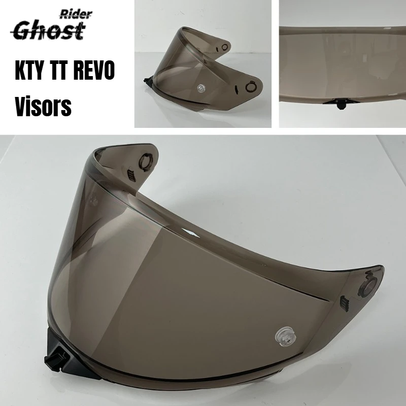 For Italian KYT Helmet Visors TT REVO Lens Electroplating Sun Protection HD Night Vision Mirror Anti-UV Windshield