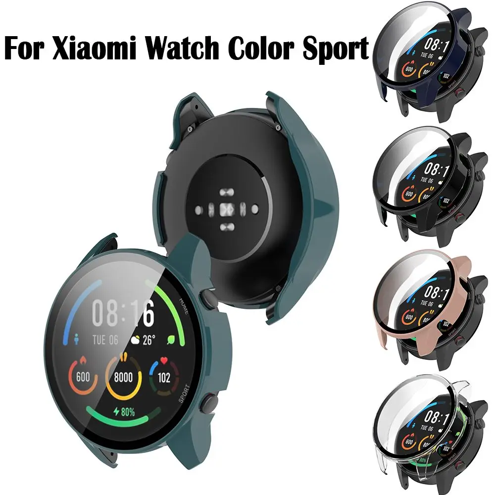 New Cover Shell Case+Film Tempered PC Screen Protector For Xiaomi Watch Color Sport