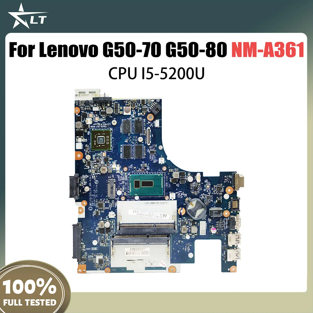 

NM-A361 Mainboard For Lenovo G50-70 G50-80 Laptop Motherboard With I5-5200U CPU FRU 5B20H14463 100% Tested OK