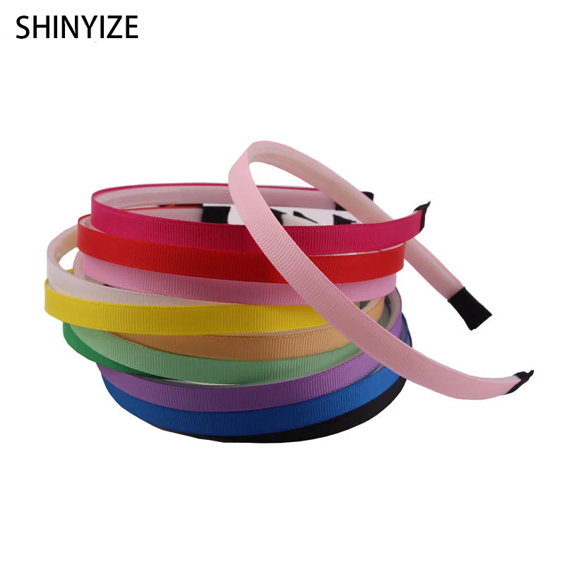 

25Pcs/Lot Candy Color Ribbon Headband With Cooth Non-slip Party Hairband For Girls Festival DIY Hair Accessories Women Gift
