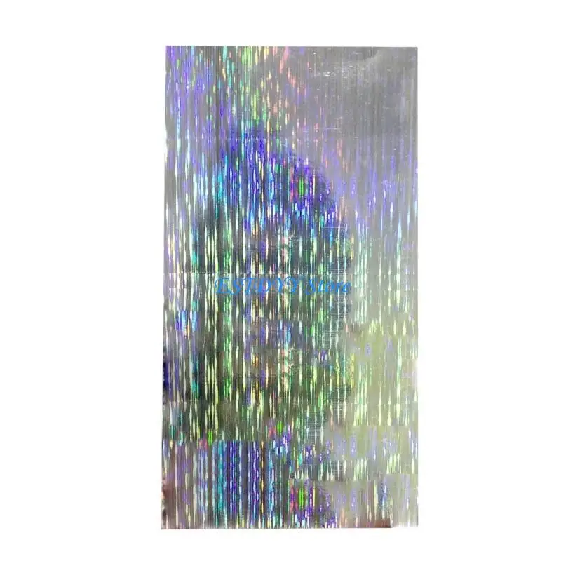 

G6DE 10Pcs Holographics Adhesive Film Lure Tape Artificial Fish Skin DIY Jig Stickers