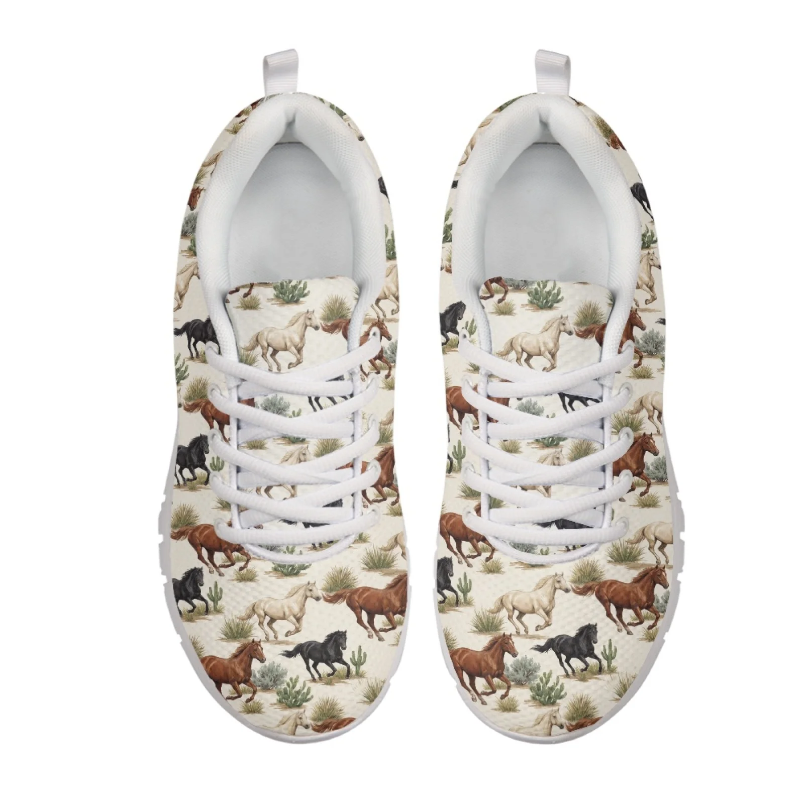 Coloranimal US Wild Horse Breathable Walking Sneakers Womens Athletic Walking Sneakers Running Shoes for Ladies Lady