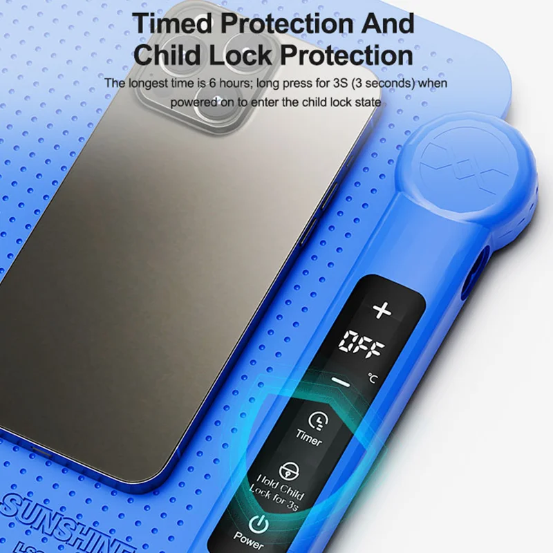 SUNSHINE LS3 PLUS LCD Screen Separator Timed Shutdown, 40~120℃ Adjustable for Mobile Phones and Tablet Screens Below 17 Inches