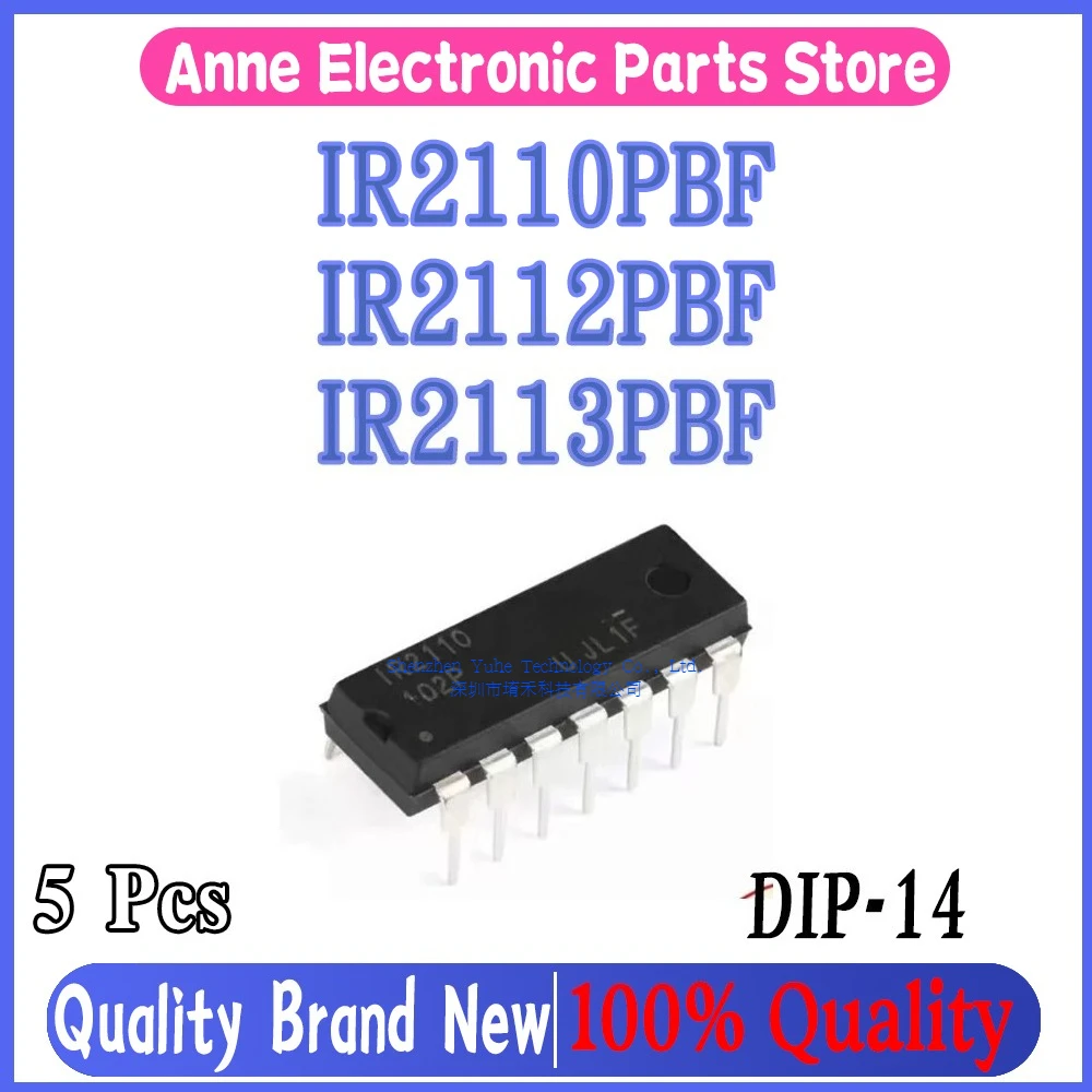 (5piece)100% New IR2110 IR2112 IR2113 IR2110PBF IR2112PBF IR2113PBF DIP-14 Chipset