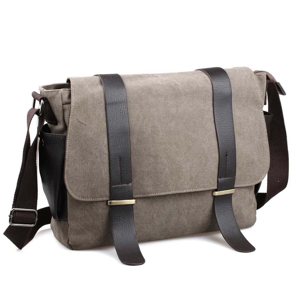 Handbag men Retro messenger bag high quality men's travel shoulder classical design male canvas wholesale Crossbody School bags