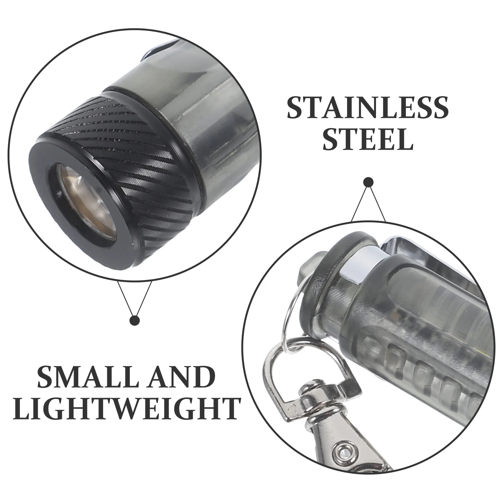 

1Set USB Rechargeable LED Flashlight Mini Hanging Portable Keychain Outdoor Camping Hiking Lighting Tool Hanging Flashlight