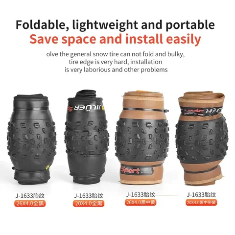 TANKE Anti Puncture Snow Beach Bicycle Tire MTB Anti-Slip Fat Tire pneu 20x4.0 24x4.0 26x4.0 bike Tire winter fatbike banden