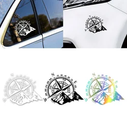 1pcs Mountain Compass Sticker for Motorcycle Car Adventure Sports Auto Body Window Decoration Stickers Moto Fashion Styling