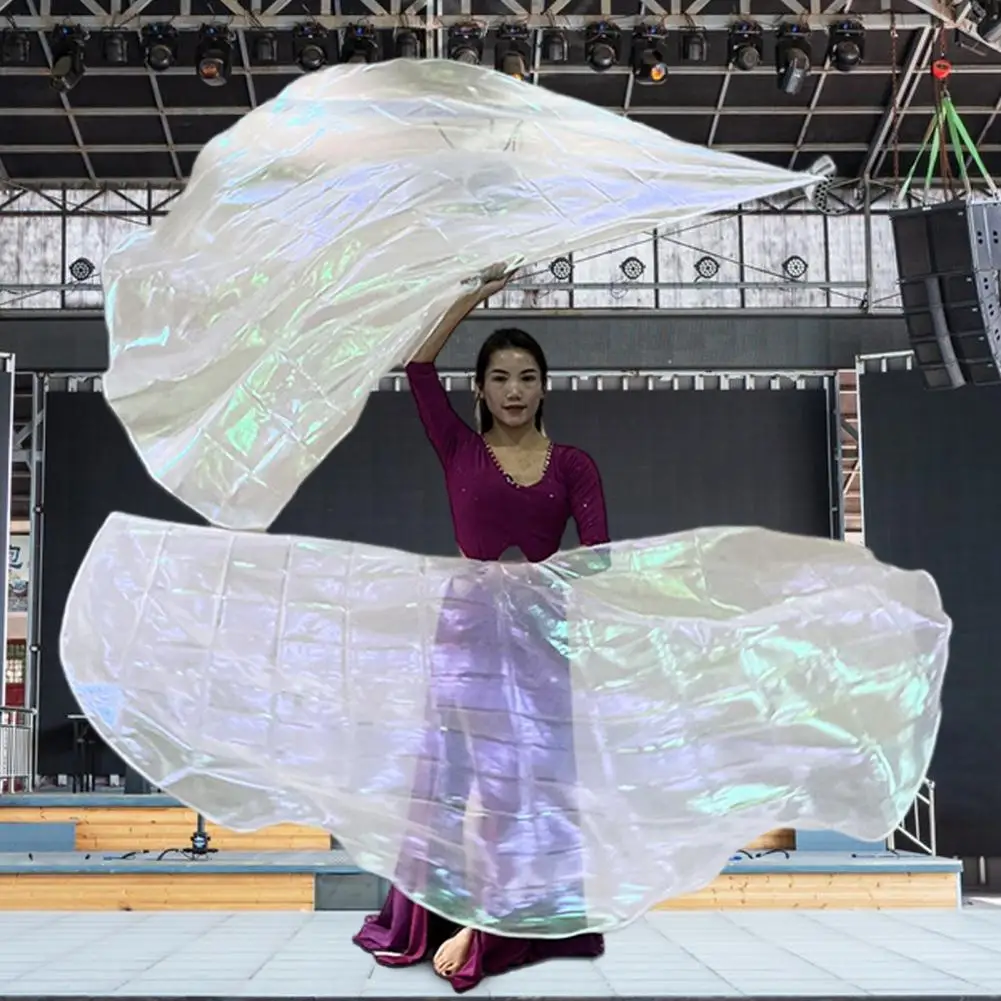 

Светоотражающий флаг для танцев, расширяющийся, в форме полукруга, яркий, блестящий, для выступлений, 80%