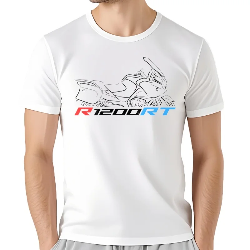 R1200RT, Fahrer Motorrad bedruckt Muster Kurzärmelige Baumwolle S-3XL cooles camiseta