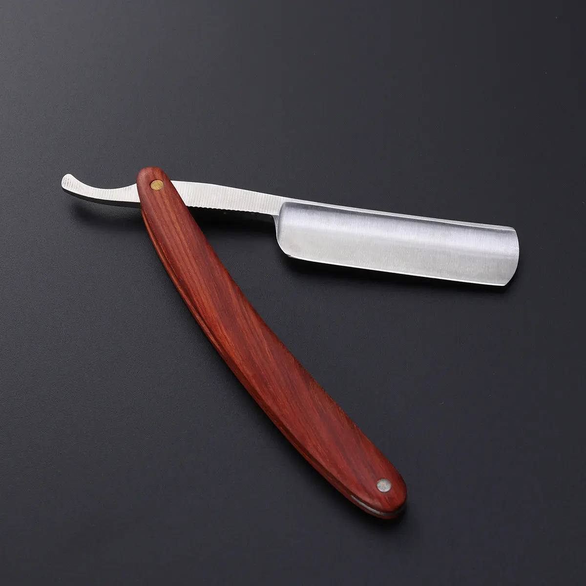 

Handmade Stainless Steel Blade Natural Wood Scale Manual Razor for Men Barber Shop Salon Shaving Beard