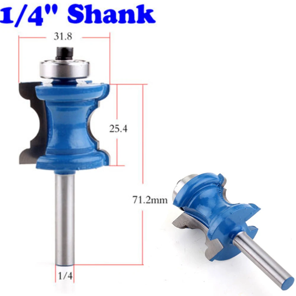 

High Quality Material Router Bit Blue Concave Nose Engraving Machine No Burr Table Chair Line Woodworking Tool