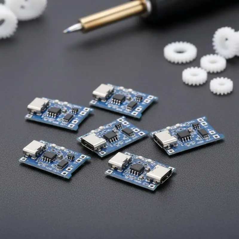 TP4056 18650 Lithium Battery Charging Module 5PCS 5V Reliable Protection for Student Electronic Innovation Projects