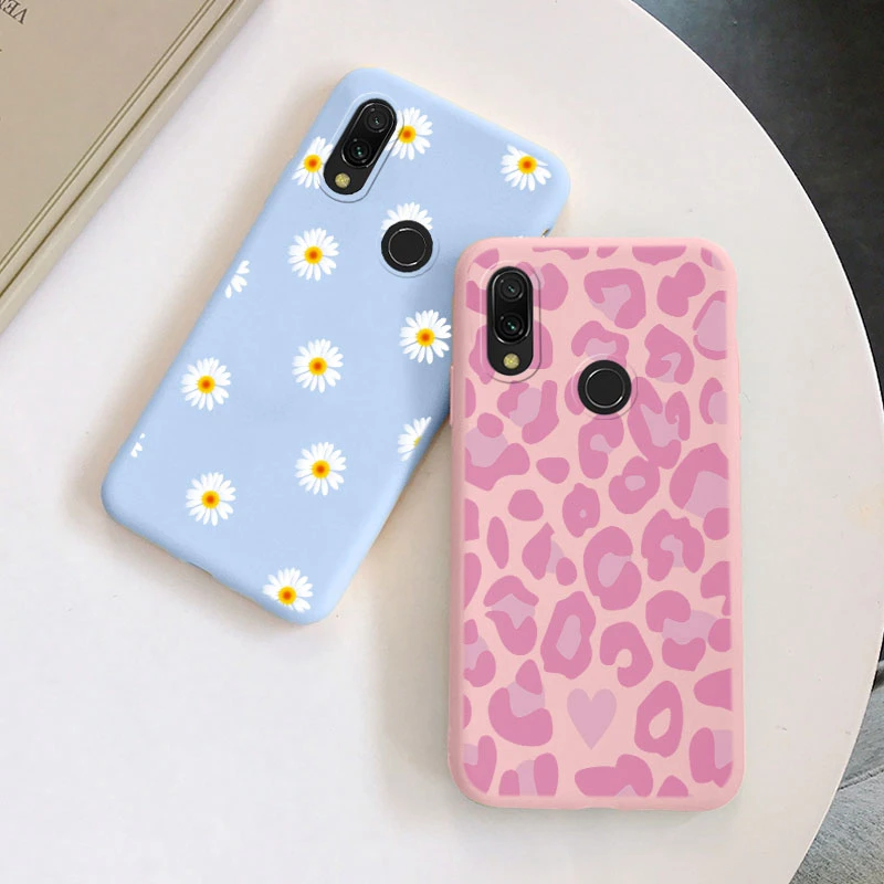 For Redmi Note 7 Case Colorful Face Cute Heart Soft TPU Fundas Shockproof Bumper Phone Cover For Redmi Note 7 Pro 7S Butterfly