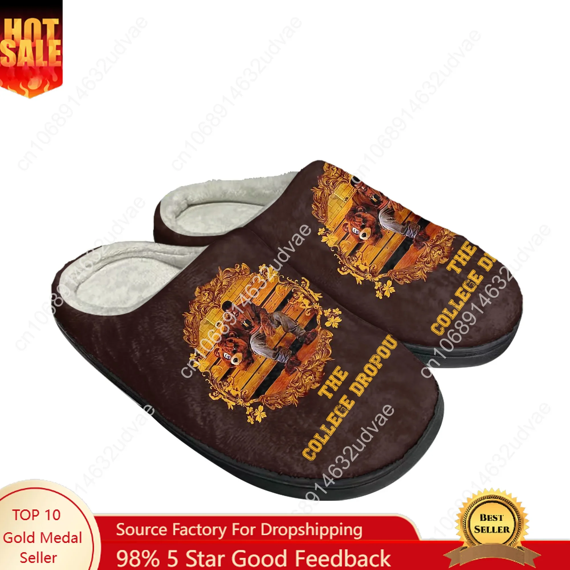 

Kanye West Cotton Slippers High Quality Mens Womens Youth Boy Girl Plush Bedroom Keep Warm Shoes Customized Thermal Slipper