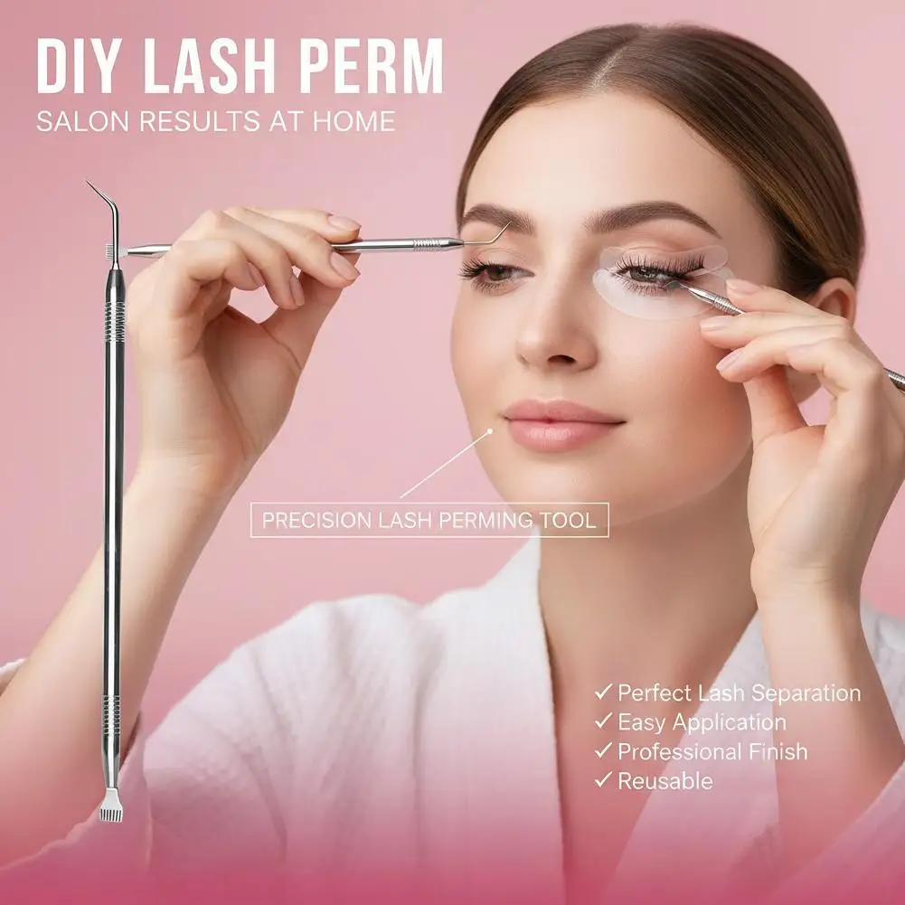 Eyelash Perm Lifting Tools Stainless Steel Clean Up Rods Beauty Makeup Lamination Eyelashes Separating Lashes Extension Tool