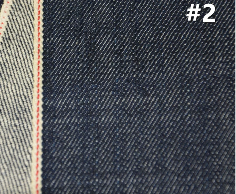 13.5oz Indigo Raw Selvedge Denim Fabric Rope Dyed Selvage Premium Denim Manufacturers Right Twill Jeans Cloth Wholesale W28382