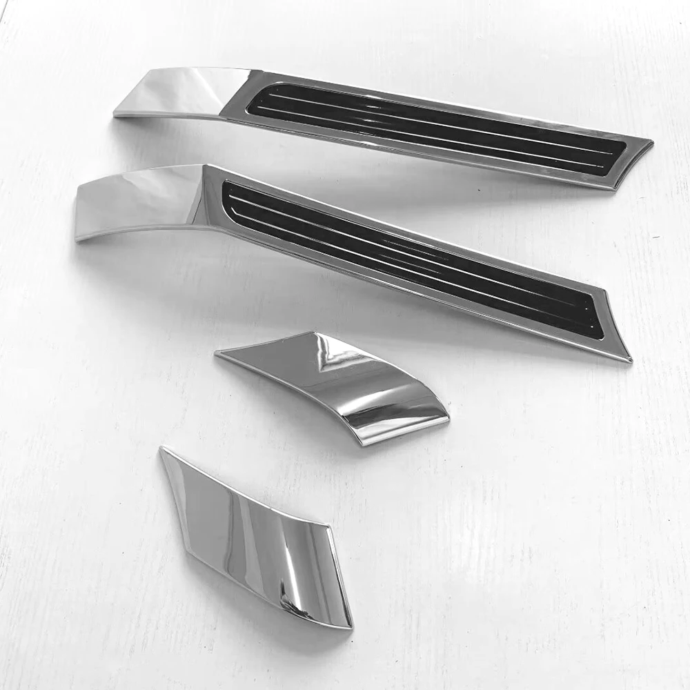 Chrome A C Pillar Trim Body Mouldings For 2024-2025 Toyota Land Cruiser Prado J250 Accessories ,Car Sticker