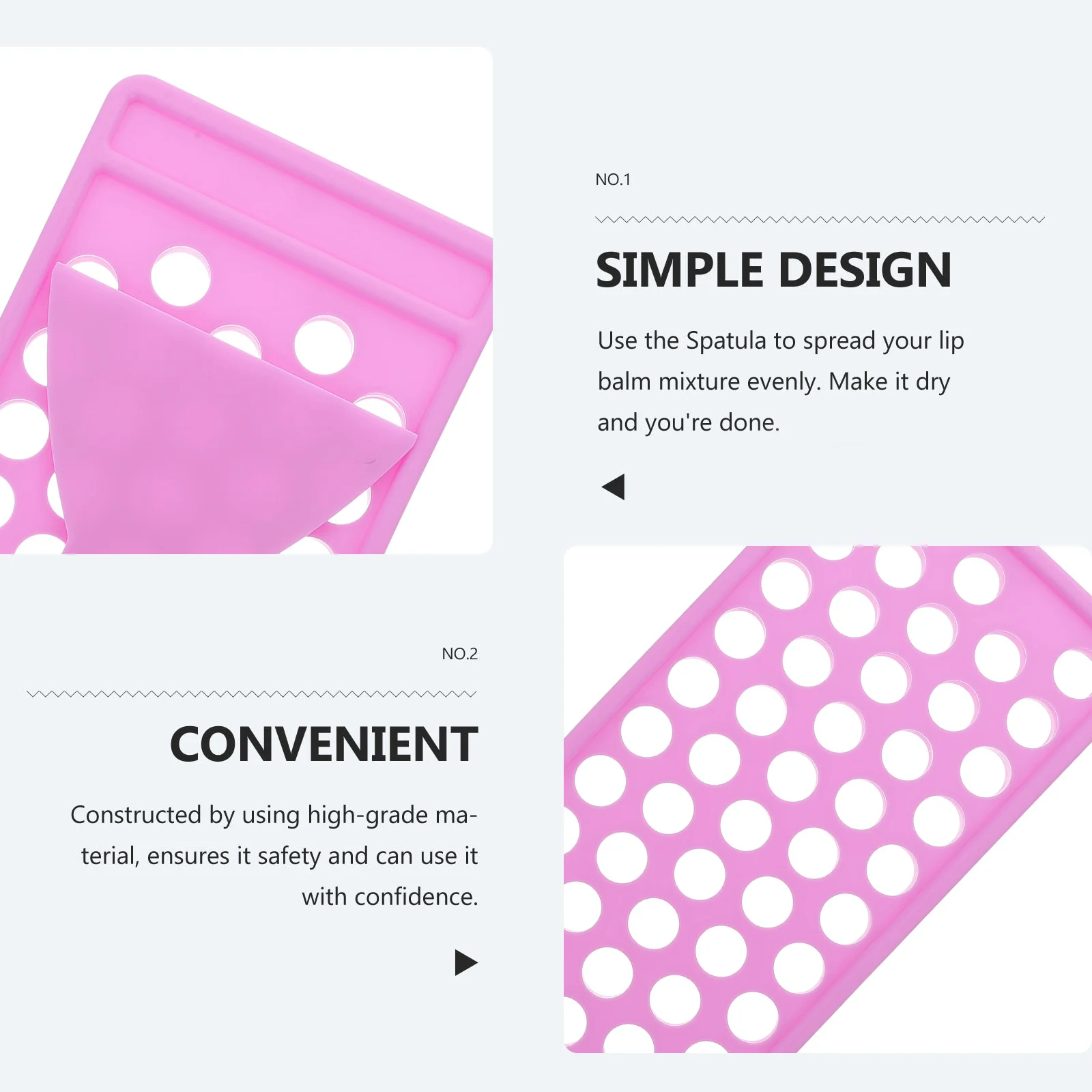 ชุดอุปกรณ์ทำลิปสติก 2 ชุด พร้อมถาดบรรจุ สำหรับทำลิปบาล์ม ลิปกลอส ครีมกันแดดแบบแท่ง พร้อมไม้พาย อุปกรณ์แต่งหน้า