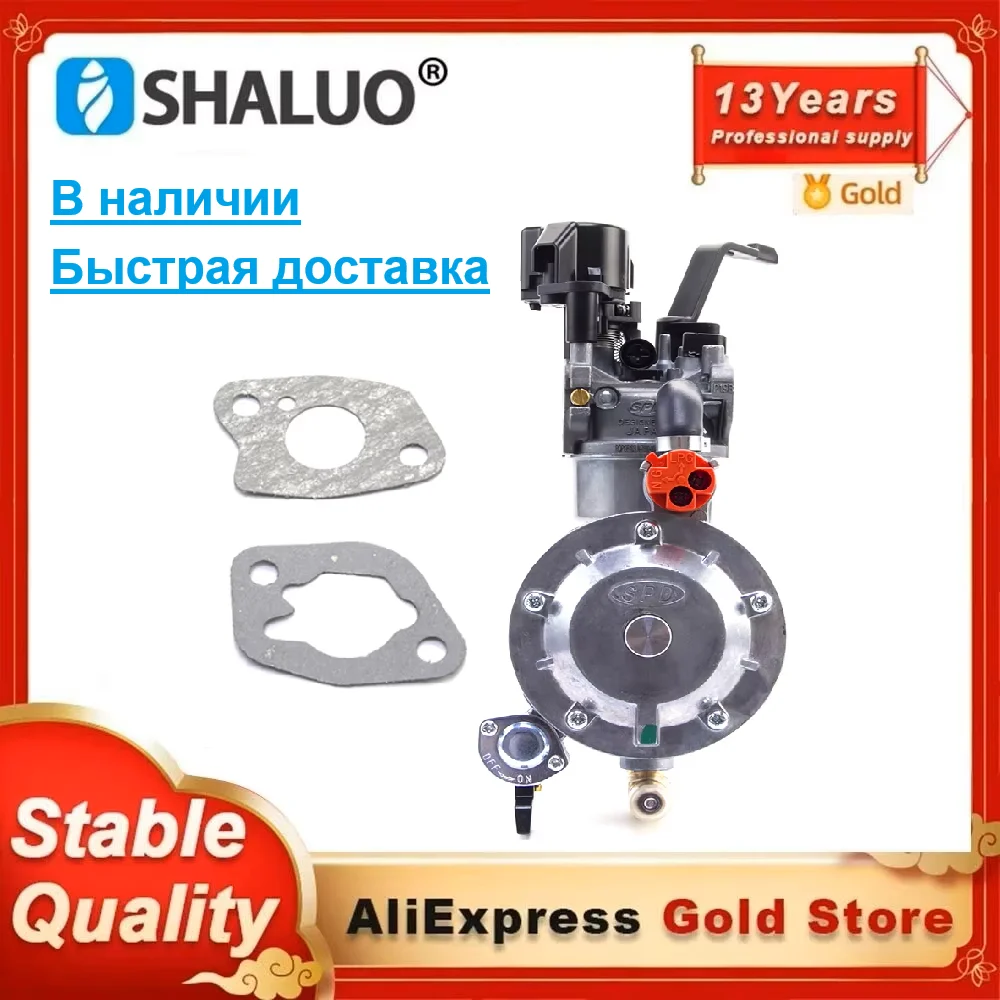 High Quality P19B 168FB 170F Frequency Conversion LPG Carburetor 3KW 6.5HP Gasolina Generator Dual Fuel Carburetor With Gaskets
