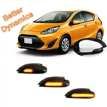 Pro Toyota Aqua NHP10 2011 2012 2013 2014 2015 2016 2017 Dynamické LED blinkry, směrové světlo do zrcátka 8 nejlepší prodej ukazatel směrového zrcátka Toyota Aqua - №5