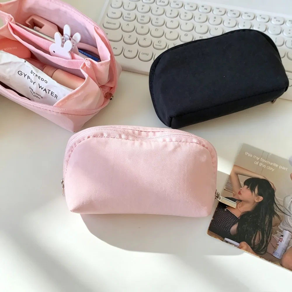 Solid Mini Lipstick Crossbody Bag  Women Portable Small Purse Organizer Multifunctional Travel Storage Pouch with Multi-Pocket