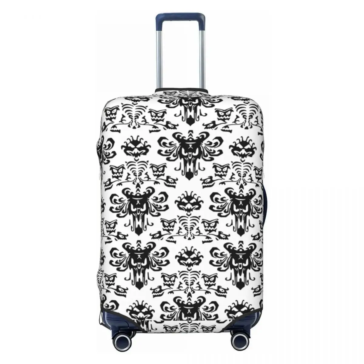 

Custom White Haunted Mansion Luggage Cover Protector Cute Halloween Grimace Travel Suitcase Protective Cover for 18-32 Inch