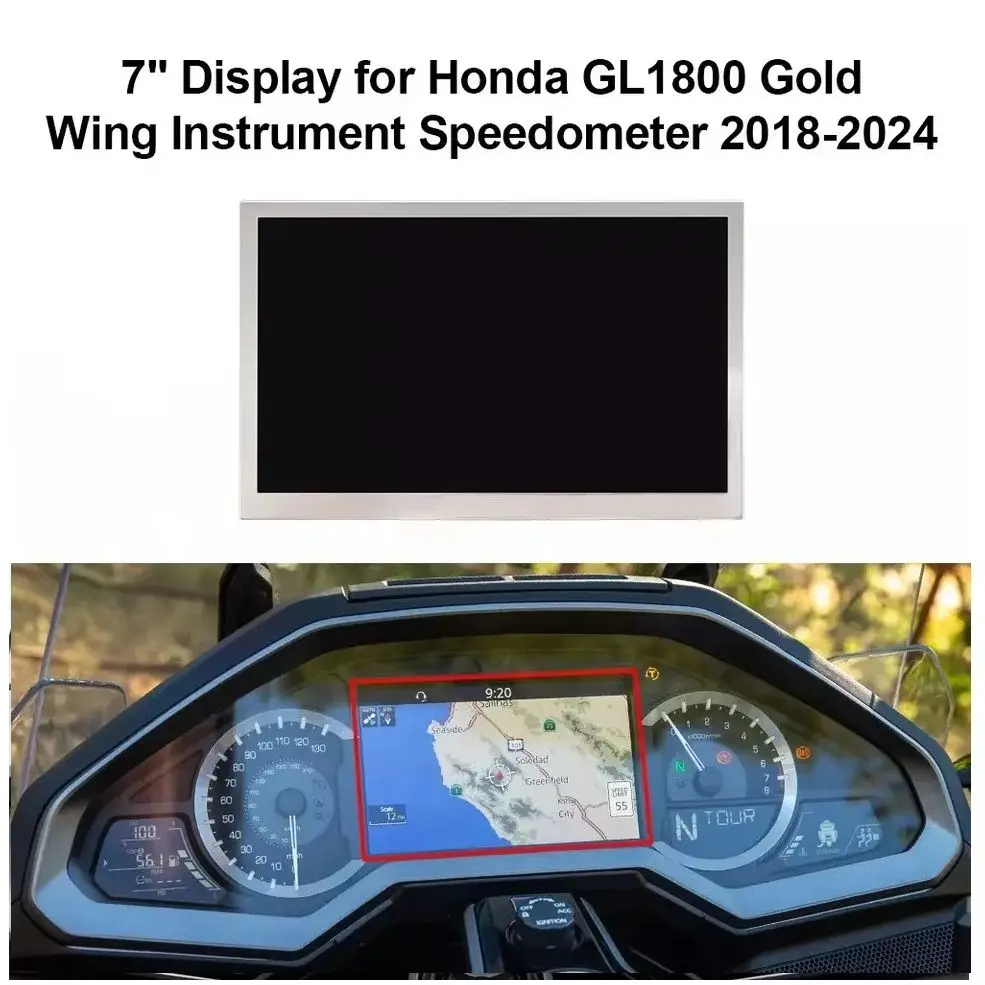 7"-Display für Honda GL1800 Gold Wing Instrumententafel Tachometer LCD-Bildschirm – Detail 3