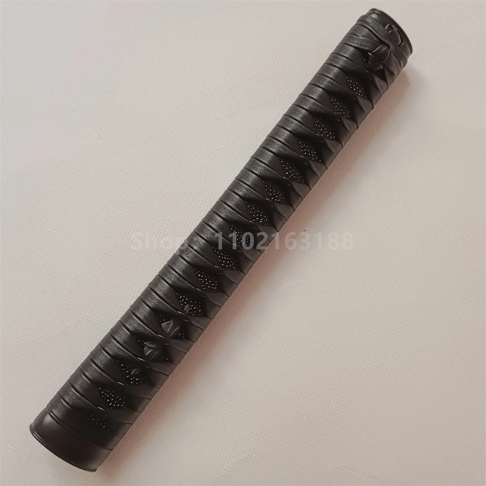 26cm Handle Tsuka Hilt Alloy Fuchi Kashira Menuki Black Leather Ito For Japanese Real Japan Samurai Katana Sword Fittings Ninja