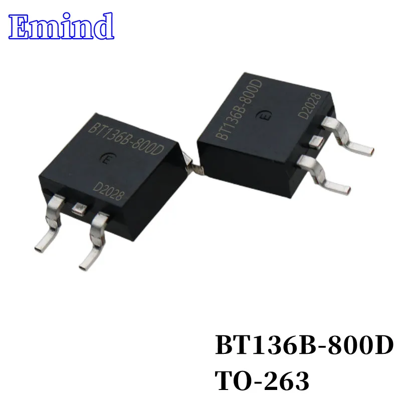 

20/50/100/200/500 шт. BT136B-800D Triac 4A/800V TO-263 BT136B SMD Тиристор с большим чипом