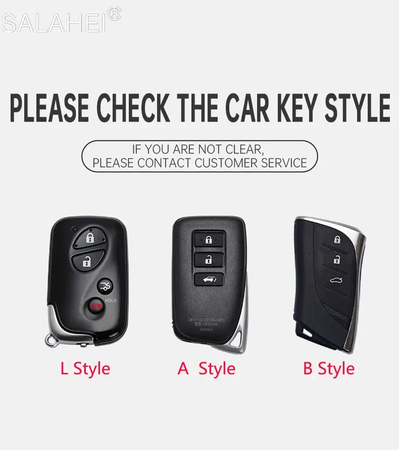 Zinc Alloy Car Key Case Cover Protection For Lexus NX ES UX US RC LX GX IS GS RX 200 250h 350 LS 450h 460h 260h 300h UX200 ES350