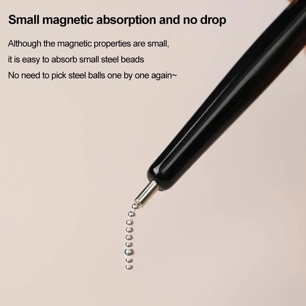 Magnetic Nail Art Tool High Precision Stainless Steel Tip Rust Proof Metal Glitter Catcher Compatible All Nail Materials