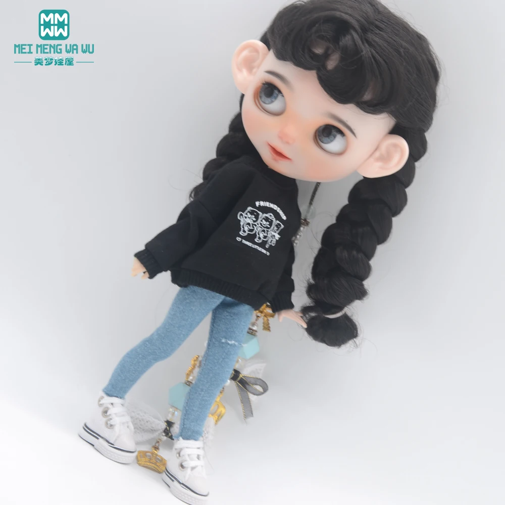 

1 Set Blyth Azone OB23 OB24 Doll Clothes Accessories Fashion three piece suit grey Pink White