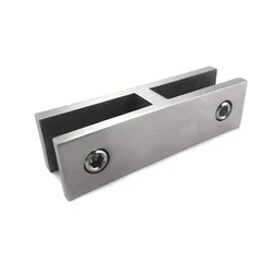 Balustrade glass to glass clip, stainless steel 304 bracket for glass balustrade balustrade pool fence (1 piece 180°)