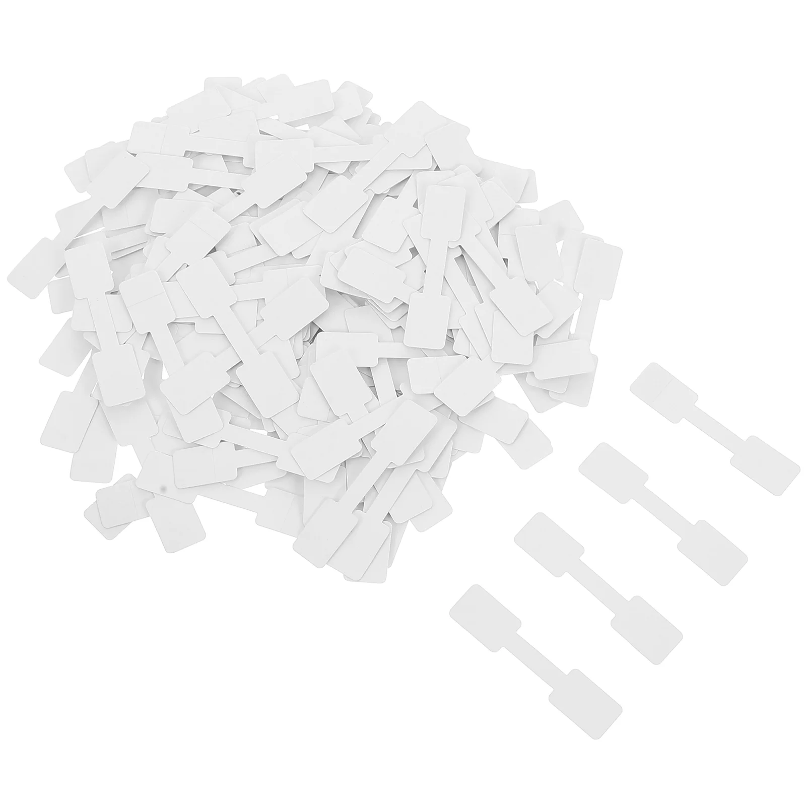 

200 Pcs Bracelet Tag Stickers Tags White Jewelry Display Hanging
